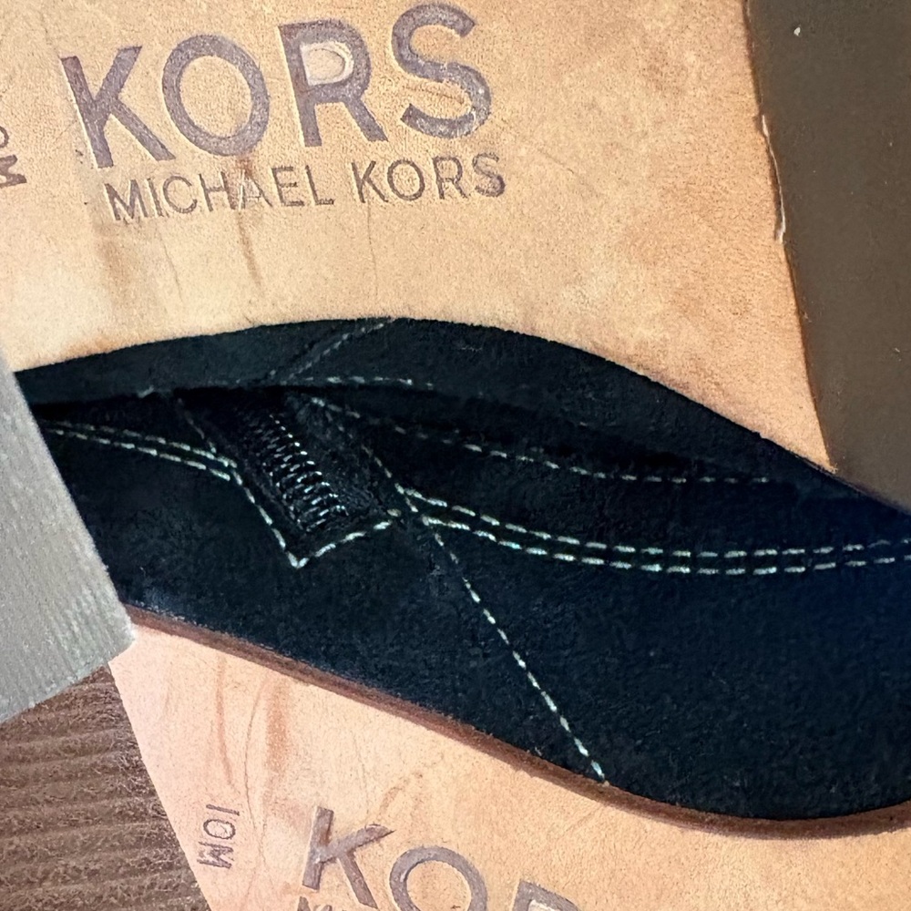 Michael Kors Black Suede Boots - Picture 8 of 15